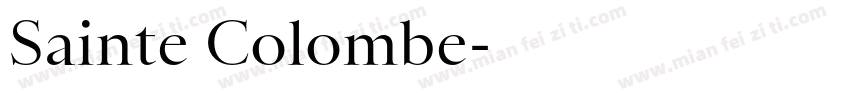 Sainte Colombe字体转换
